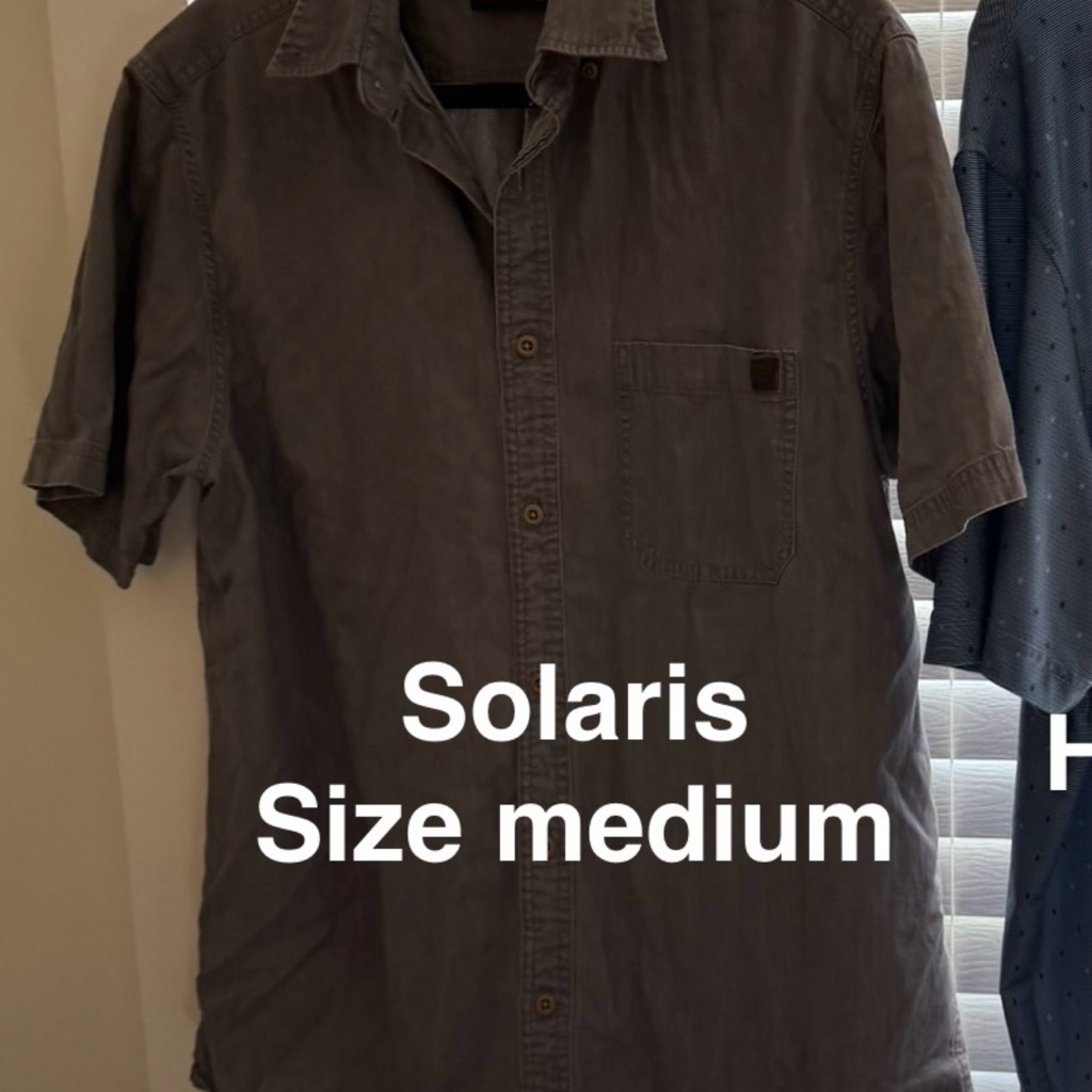 Solaris Gray Mens Shirt Solaris Gray Mens Shirt